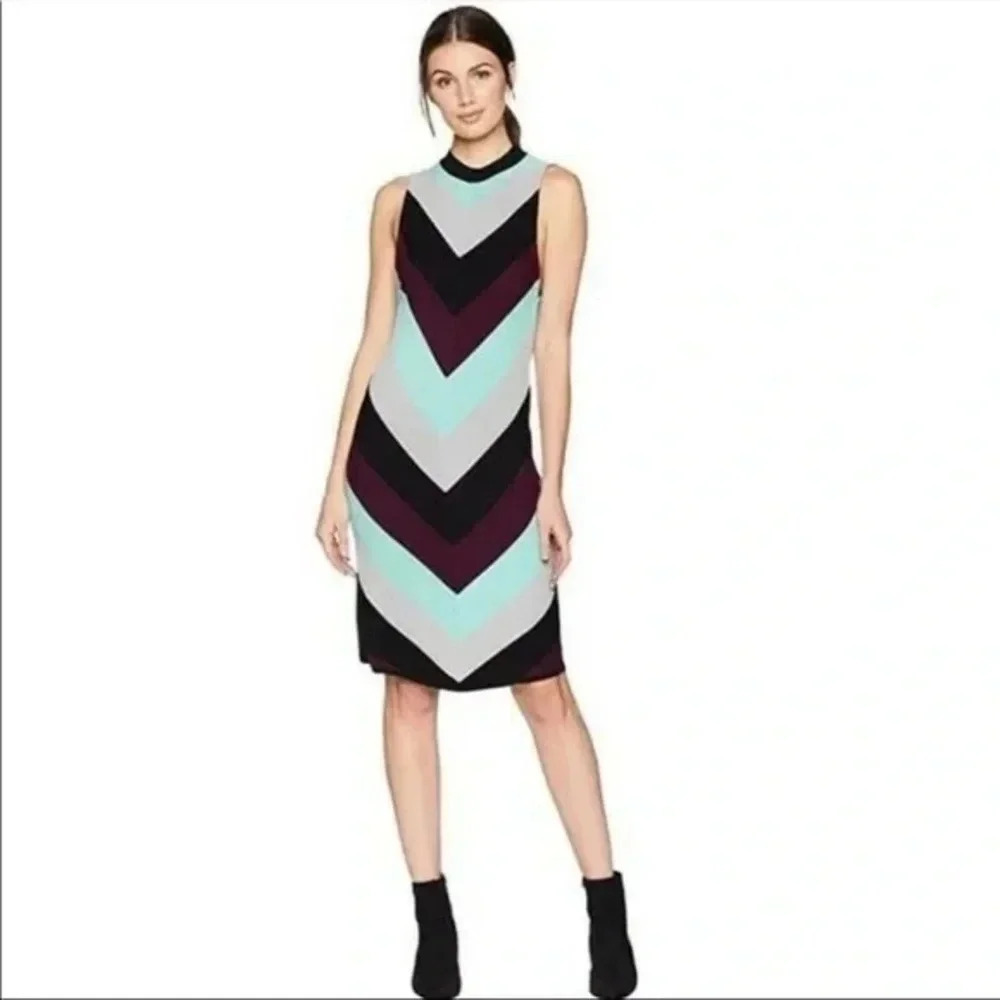 Free People I Got You Chevron Sleeveless Party Dress - Size XS